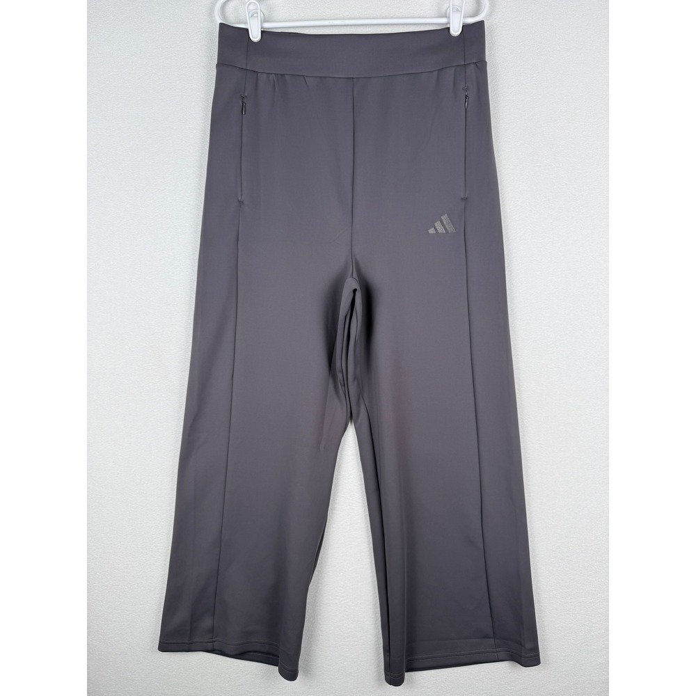 Adidas‎ ZNE Wide Leg Pants Womens Large Dark Lavender Zipper Pockets JY9049